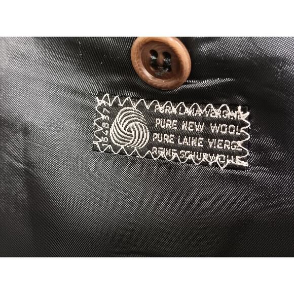 Valentino Uomo Men's Gray Stripe Double-Breasted Wool Suit Jacket Blazer Sz 38 - Picture 13 of 16